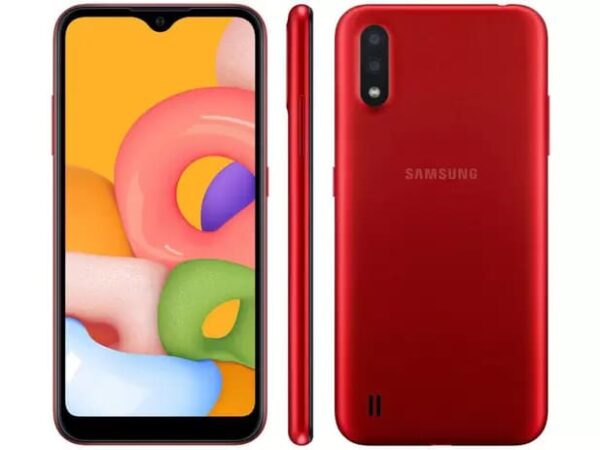 Galaxy A01 - 32GB - 2GB RAM Tela 5,7” Câm. Dupla + Câm. Selfie 5MP